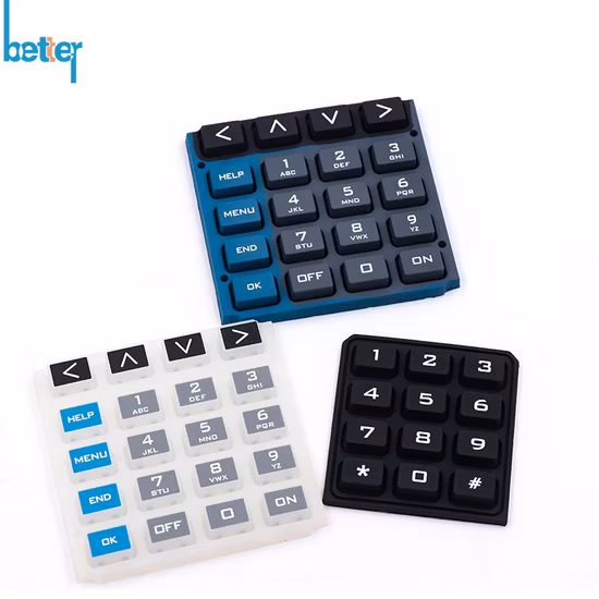 Custom Liquid Silicon LSR Keymat Button Pad Switch Silicone Rubber Button