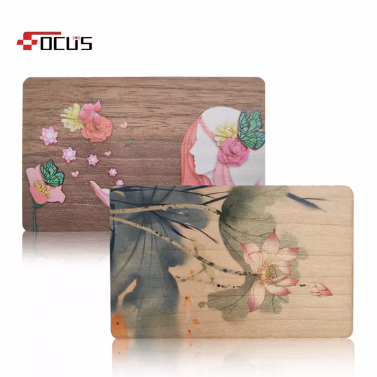 Tarjeta de madera de regalo al por mayor Clave RFID para control de acceso